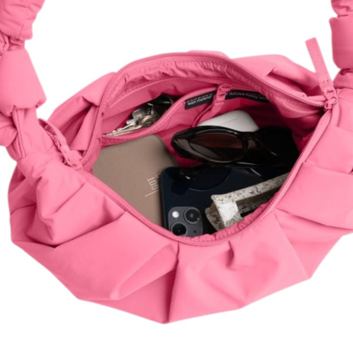 GOTBAG. PLEAT Moon bag small salina pink