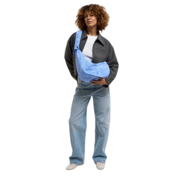 GOTBAG. Moon Bag Ruffle vichy cobalt