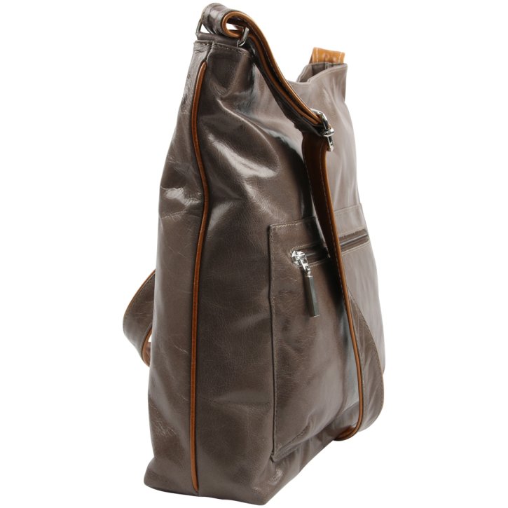 Augenthaler & Heberer CHARITEN Beuteltasche taupe/cuoio