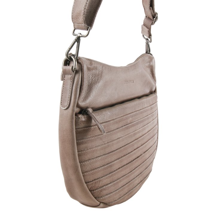 FredsBruder HERZBLATT Schultertasche light grey