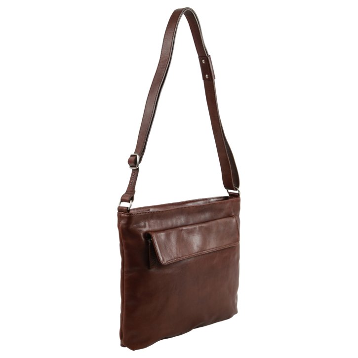 Saccoo ALLEN Schultertasche brown