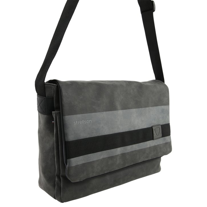 Strellson Finchley dark grey LHF messenger