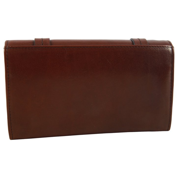 the bridge Damenbörse Rindleder braun