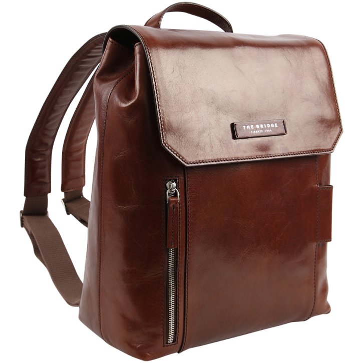 the bridge Rucksack Rindleder marrone palladio