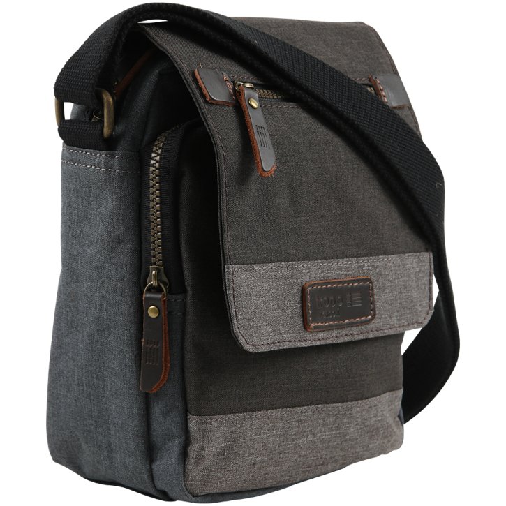 Troop London Across Body Bag  Canvas grey
