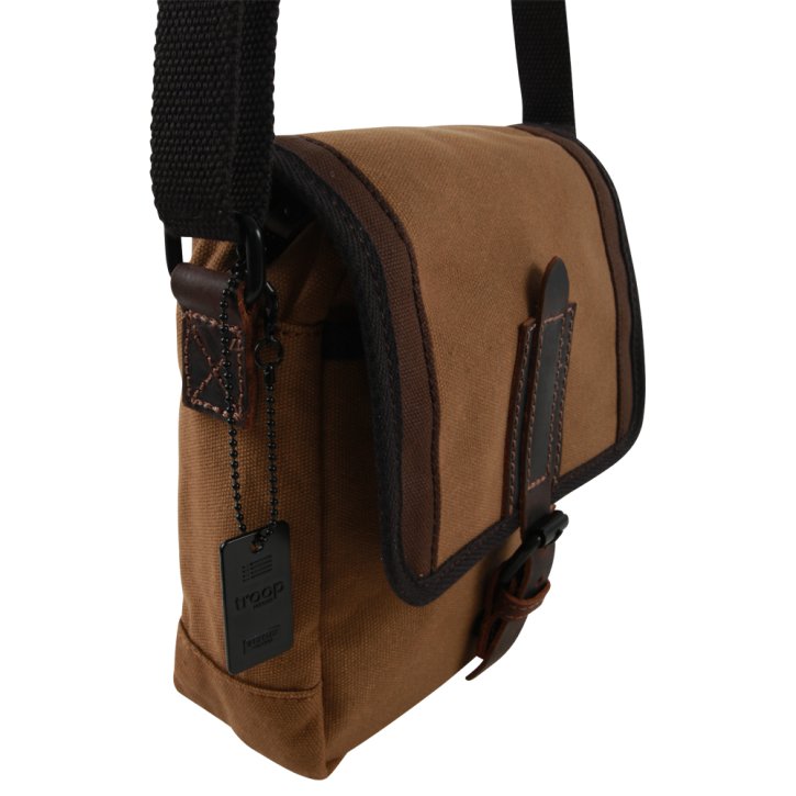 Troop London Across Body Bag  Canvas camel
