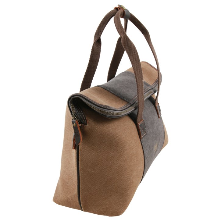 Troop London Travel Tote Bag  Canvas brown