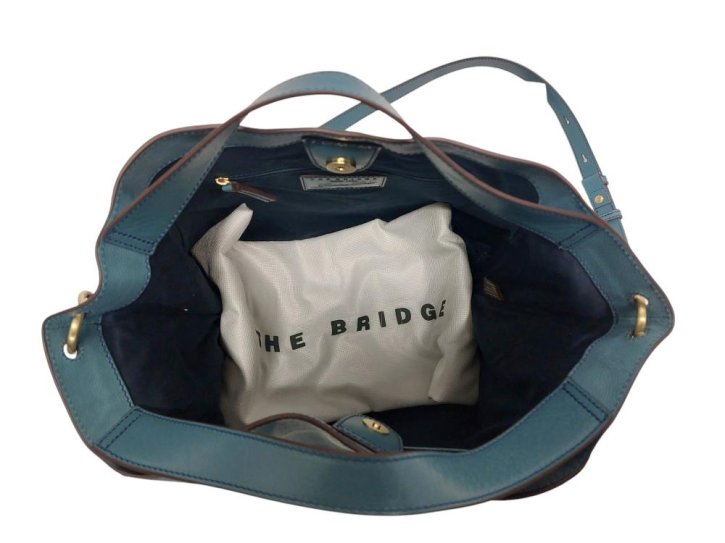 the bridge Handtasche Rindleder sky/gold