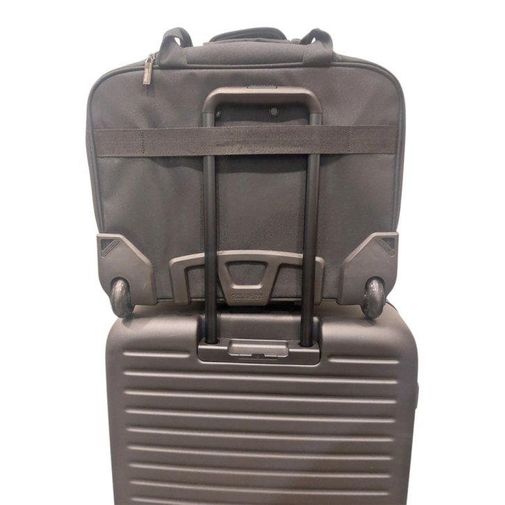  AT WORK Rolling Tote 15.6" black/orange