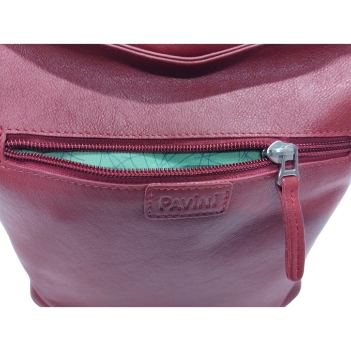 PAVINI Damentasche Leder rot