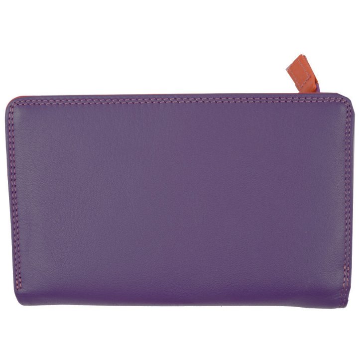 mywalit Medium Tri-fold Outer Zip Damenbörse Sangria Multi