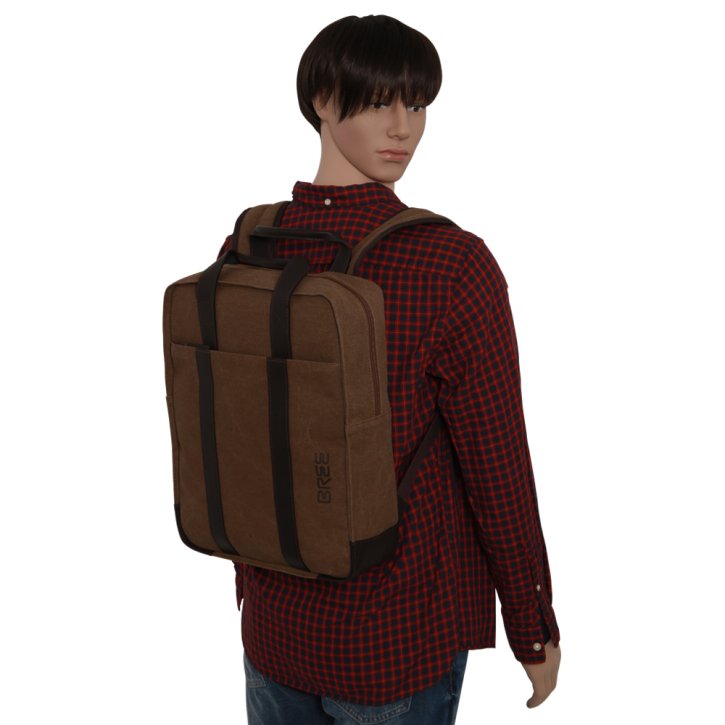 Bree PNCH CASUAL 716 Laptoprucksack beige/black