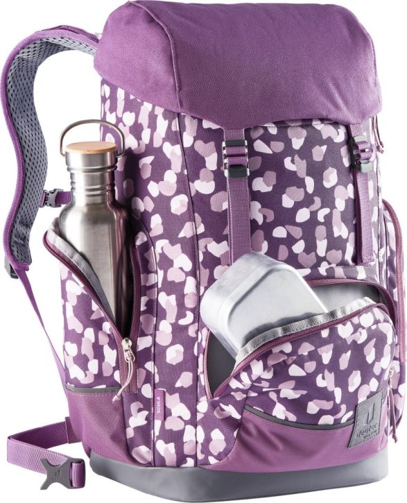 Deuter Scula Schulrucksack plum dots