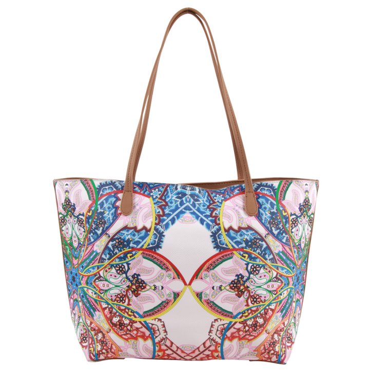 DESIGUAL MEXICAN CARDS CAPRI Umhängetasche azul aqua