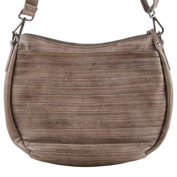 FredsBruder HERZBLATT Schultertasche light grey