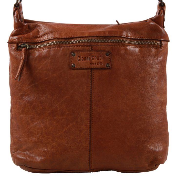 Gianni Conti Schultertasche cognac