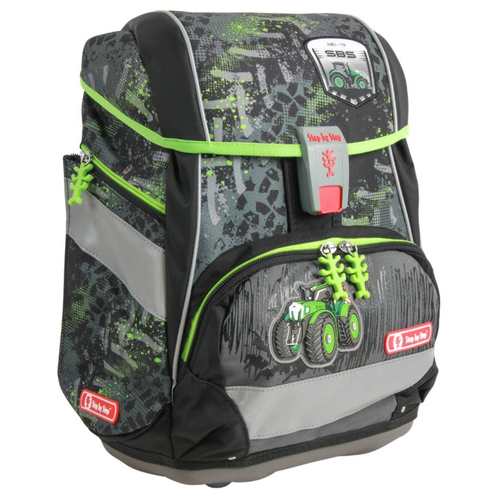 Step by Step Green tracto 2in1 Schulranzen-Set