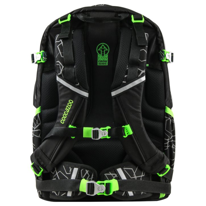 COOCAZOO ScaleRale Schulrucksack laserreflect solar-green