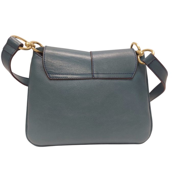 the bridge Handtasche Rindleder sky/gold