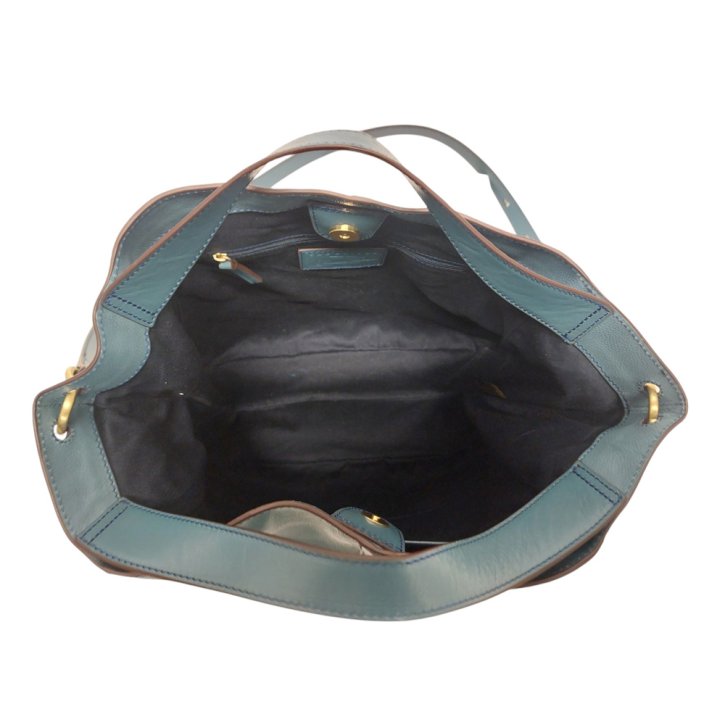 the bridge Handtasche Rindleder sky/gold