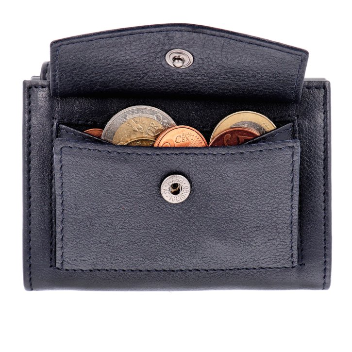 SecWal Kartenetui DK Geldfach Leder blau