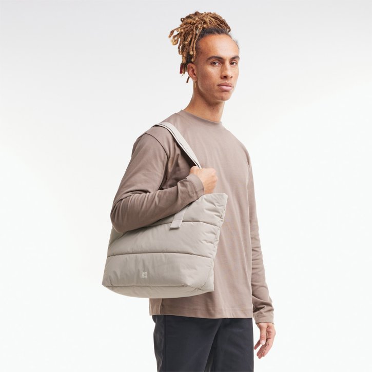 GOTBAG. Puffer Tote Bag monochrome scallop