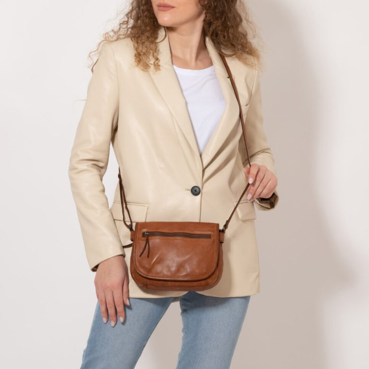 Gianni Conti Umhängetasche cognac