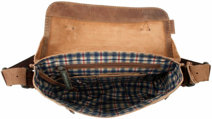 Troop London Laptop-Messengerbag Canvas brown