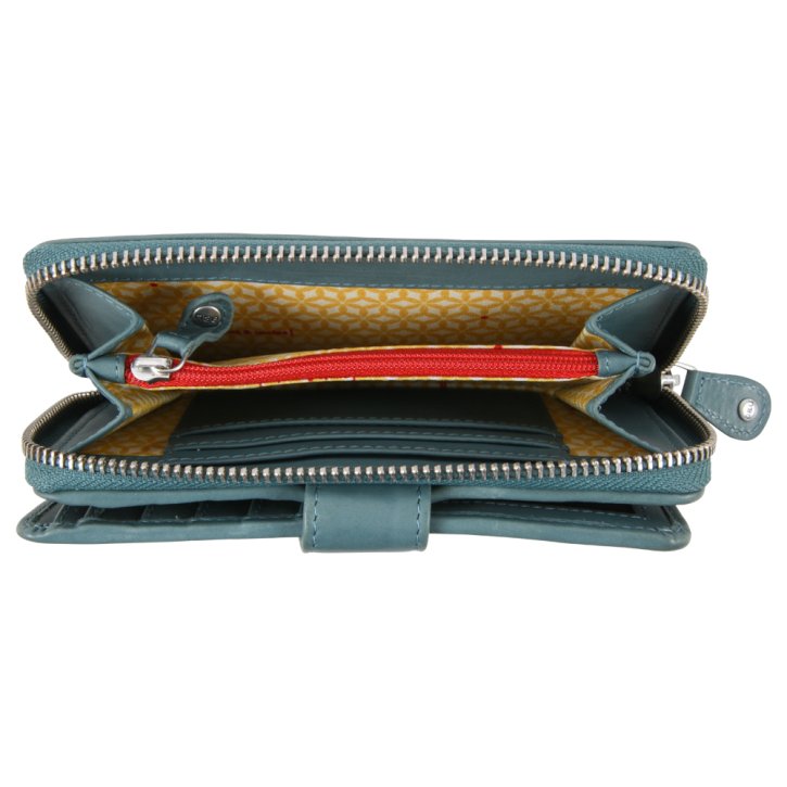 Aunts & Uncles Cactus Pear Reißverschluss-Börse seagreen