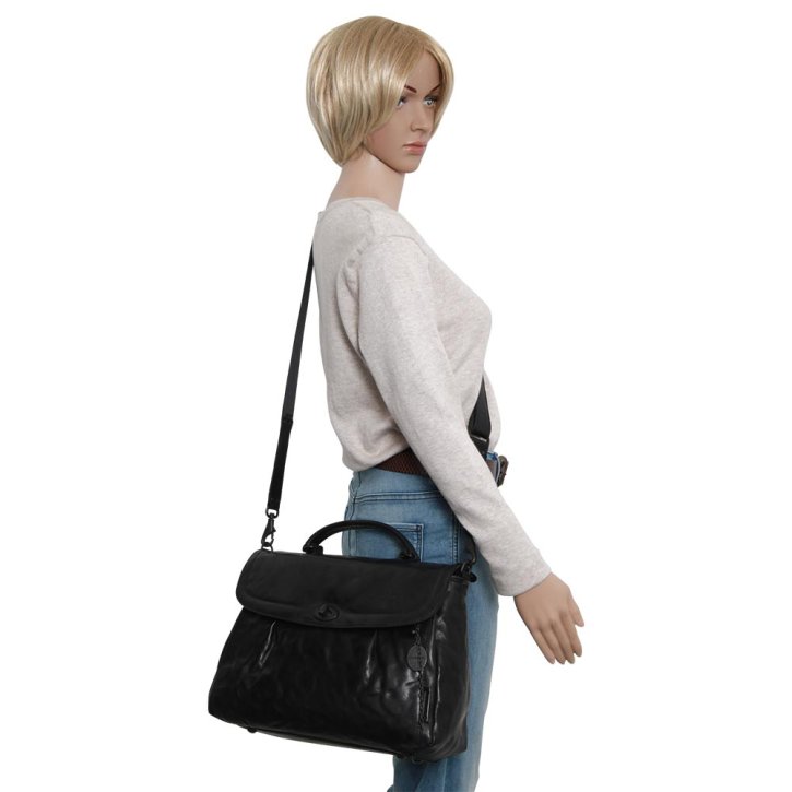  MRS VELVET PIE Henkeltasche black smoke