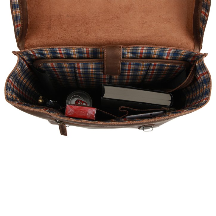 ANDREW Laptoprucksack vintage tan