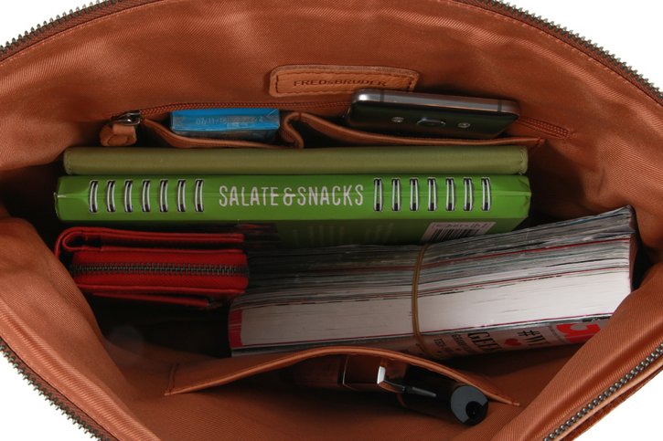 FredsBruder RIFFELPÜPPY Schultertasche cognac