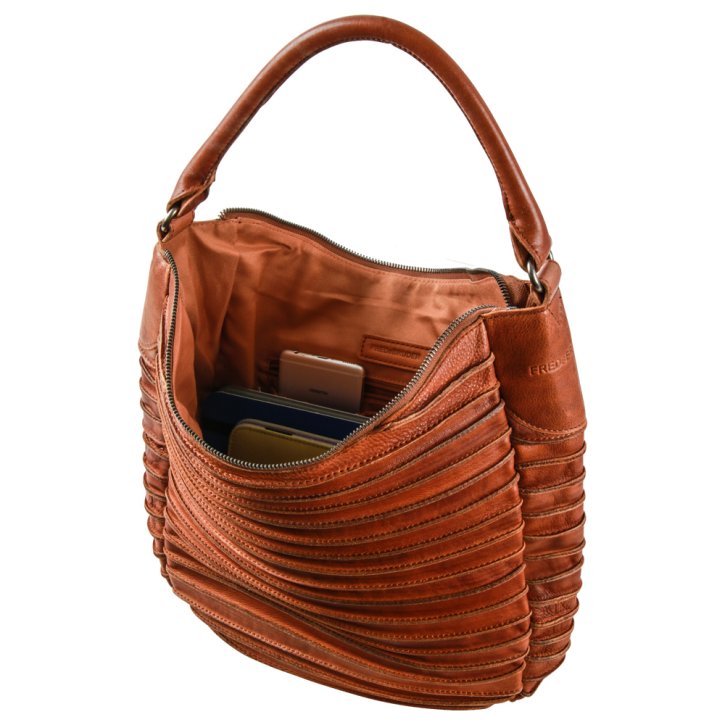 FredsBruder RIFFELTIER S Beuteltasche cognac