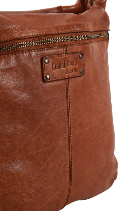 Gianni Conti Schultertasche cognac