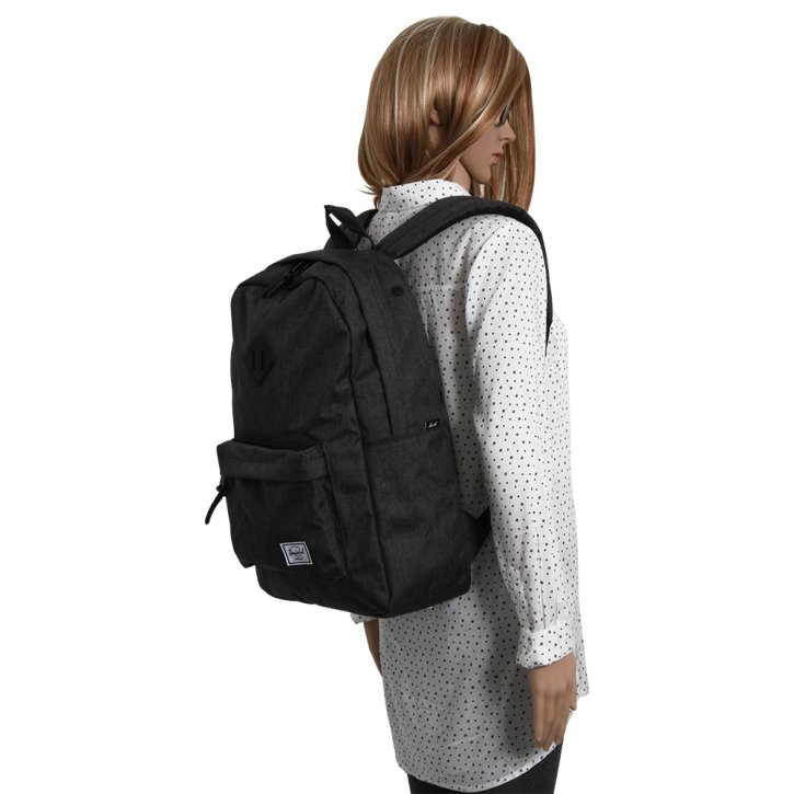 HERSCHEL HERITAGE BLACK crosshatch/black