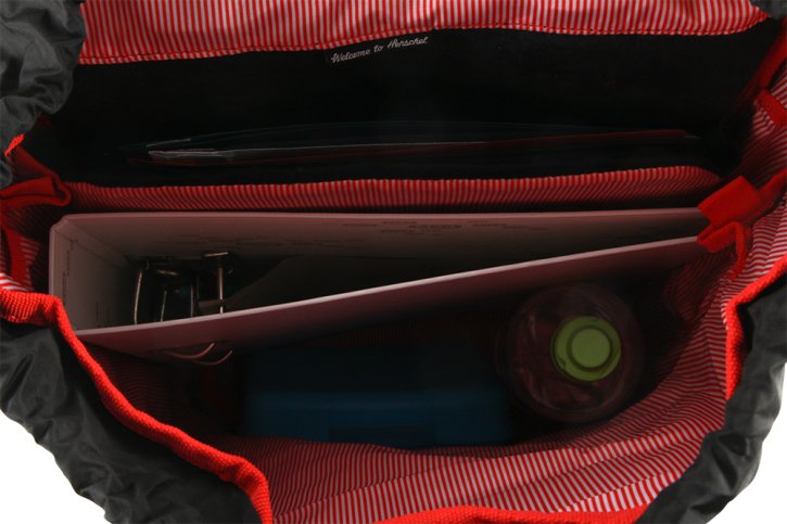 HERSCHEL LITTLE AMERICA BLACK/crosshatch