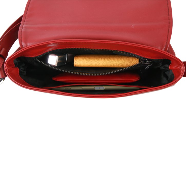 PLINIO VISONA NAPPA 1 Handtasche weinrot