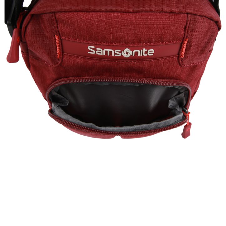 Samsonite REWIND cross Umhängetasche granita red