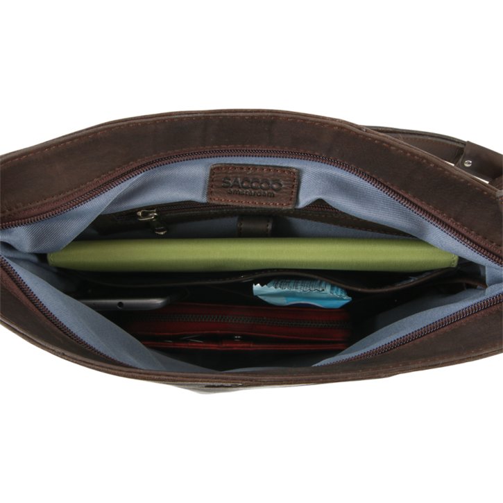 Saccoo Grenada Schultertasche dark coffee