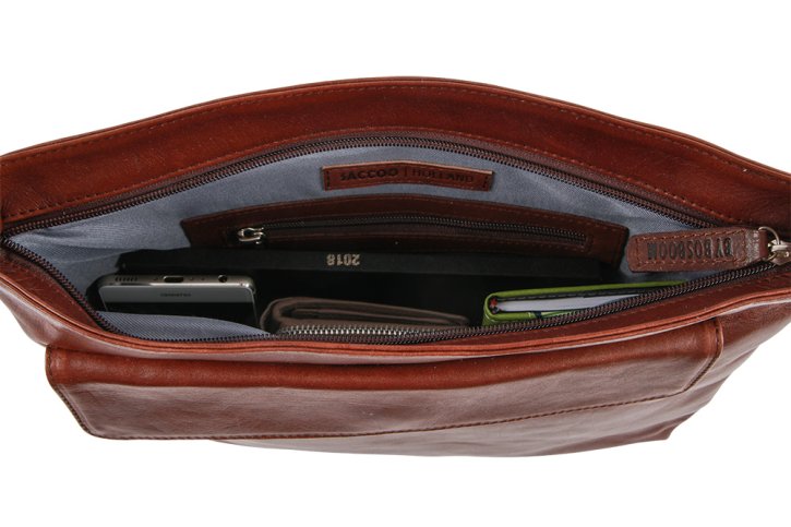 Saccoo ALLEN Schultertasche brown