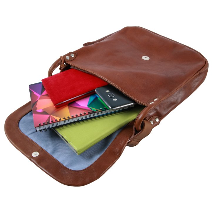 Saccoo HAMBIS Schultertasche cognac