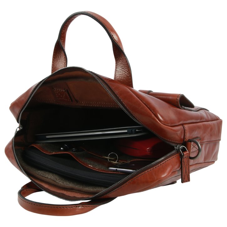 the bridge Aktenmappe braun/ruthenium