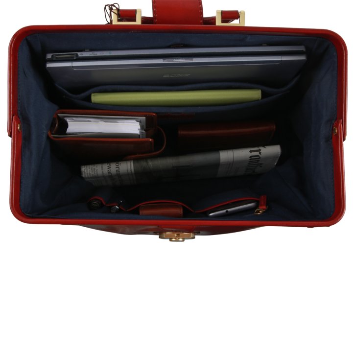 the bridge Bügelaktentasche rot