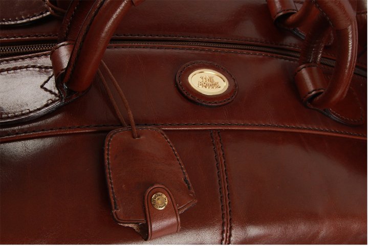 the bridge Reisetasche Schulterriemen 45cm Rindleder braun