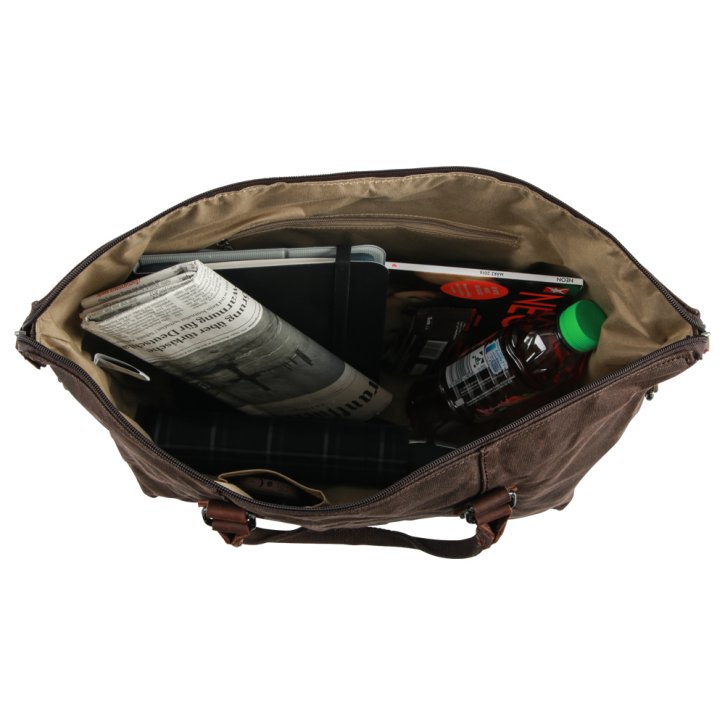 Troop London Weekender dark brown