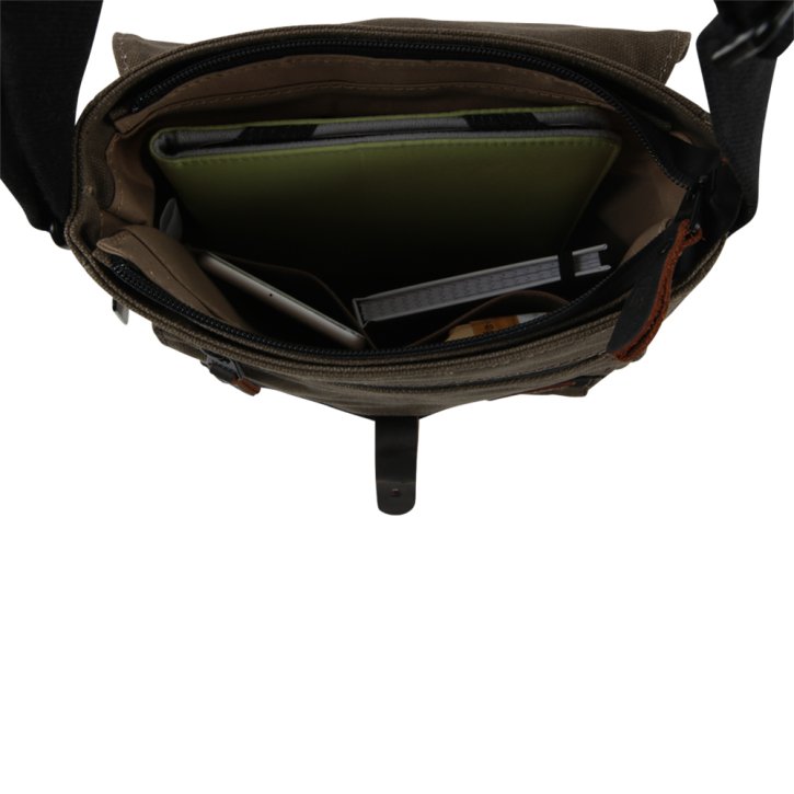 Troop London Across Body Bag  Canvas olive