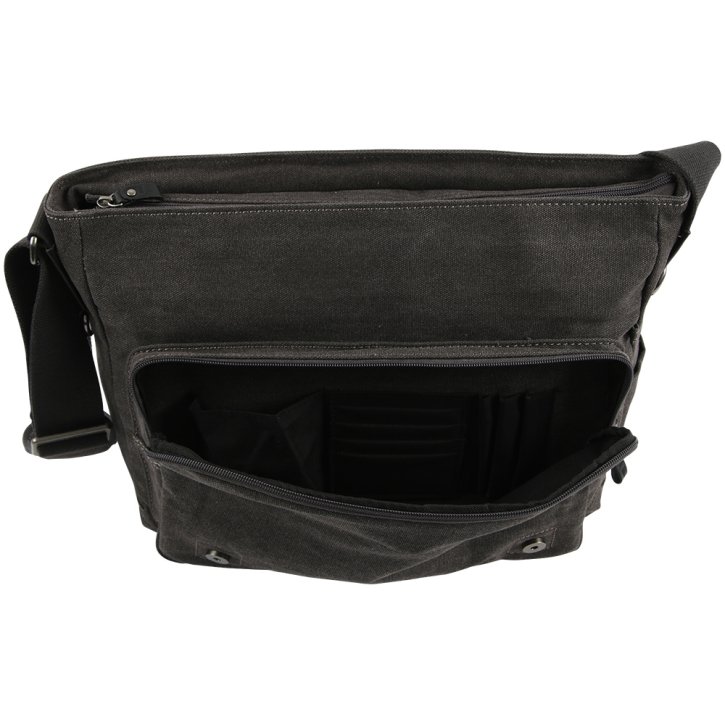 Troop London Messengerbag Laptop  Canvas black