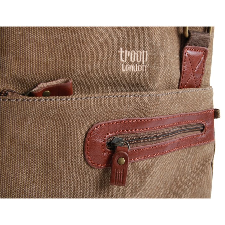 Troop London Across Body Bag Canvas brown