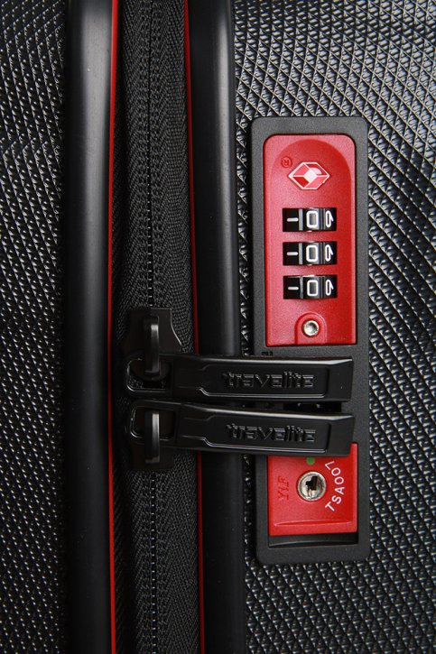 Travelite Vector 4w S Trolley schwarz