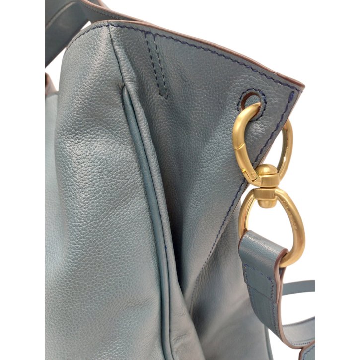 the bridge Handtasche Rindleder sky/gold
